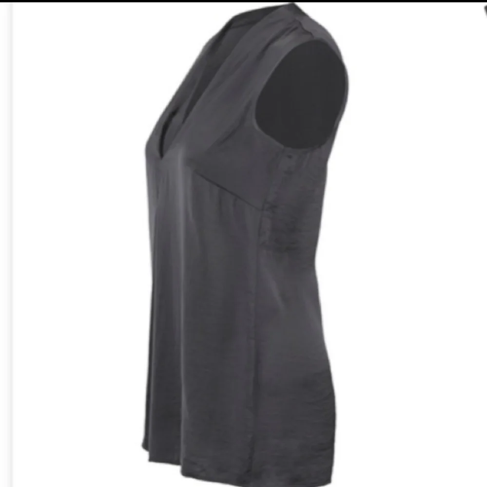 CAbi Slate Sleeveless V-Neck Blouse